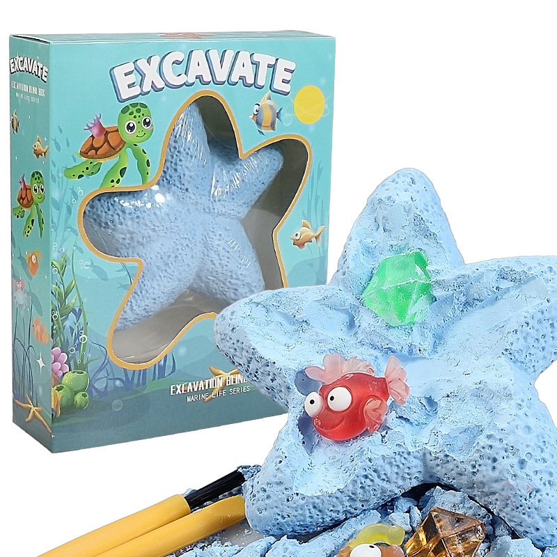 Science Toys - Starfish Marine Life Gemstone Dig Kit