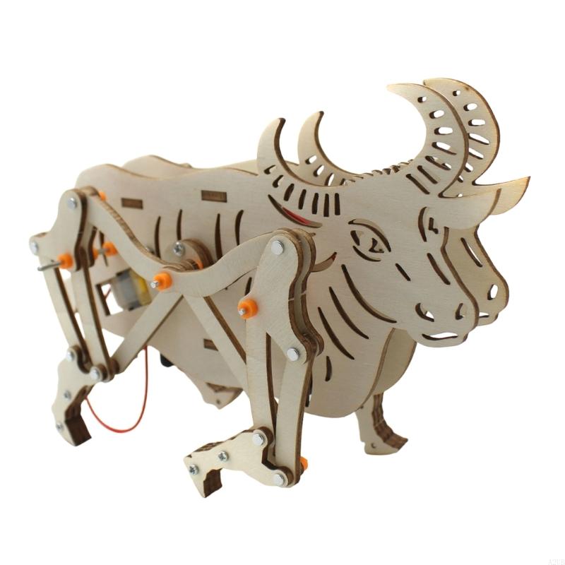 Science Project Robot - Wooden Mechanical Robot Cattle Science Project