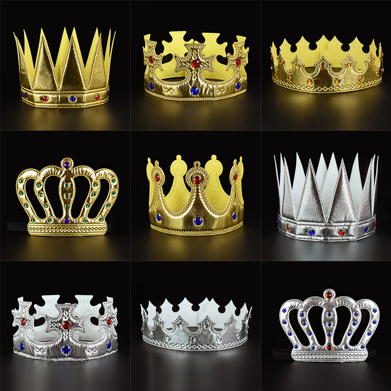 Science Of Happiness - Kids Birthday Hat Gold Silver Crown