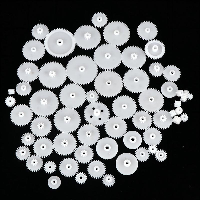 [BBA]58Pcs/set Plastic Gear Ki - Science Project Robot 评论和价格