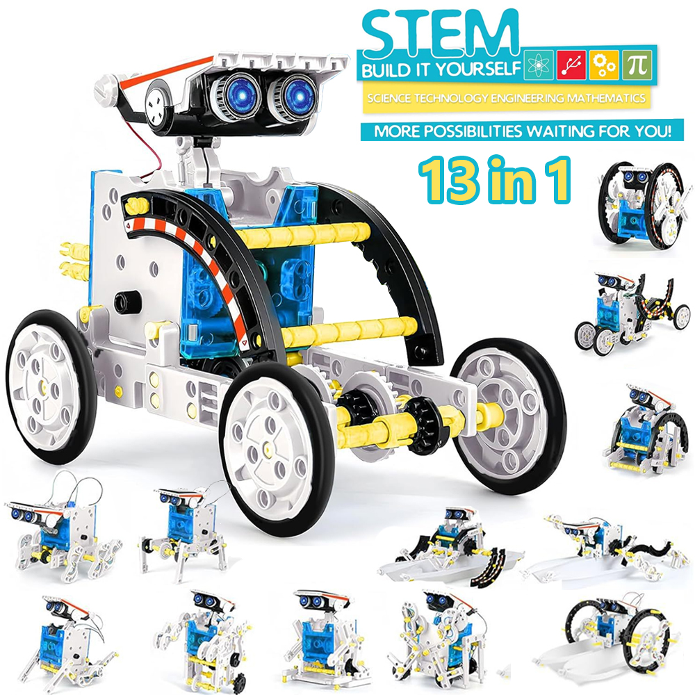 13-in-1 Solar Robot Kits DIY B - Science Project Robot 评论和价格