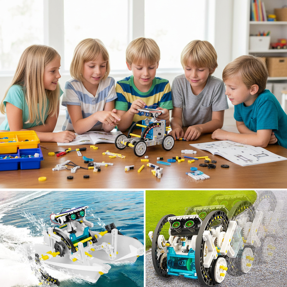 13-in-1 Solar Robot Kits DIY B - Science Project Robot 评论和价格