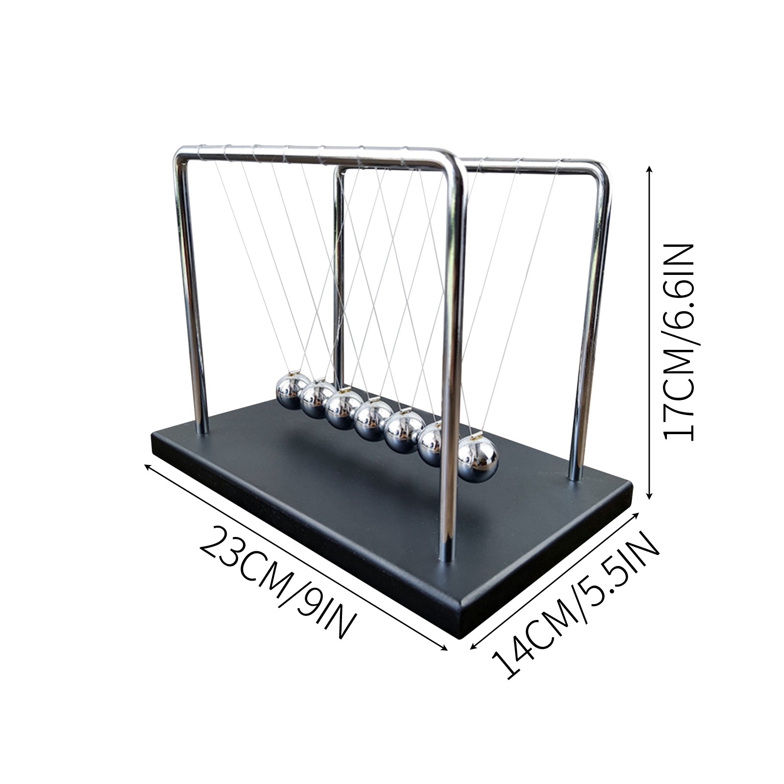 7 Balls Mechanic Curve Newton  - Newton Cradle Large 评论和价格