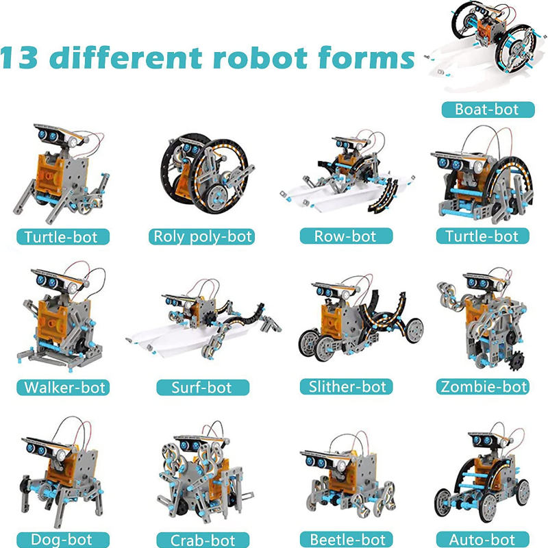13-in-1 Solar Powered Robot Ki - Science Project Robot 评论和价格