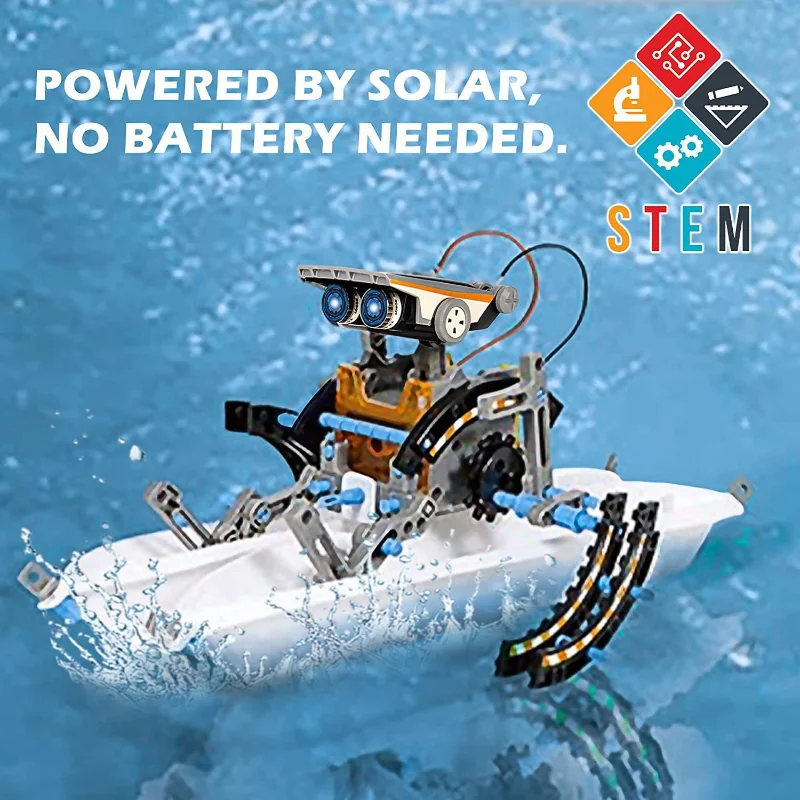 13-in-1 Solar Powered Robot Ki - Science Project Robot 评论和价格