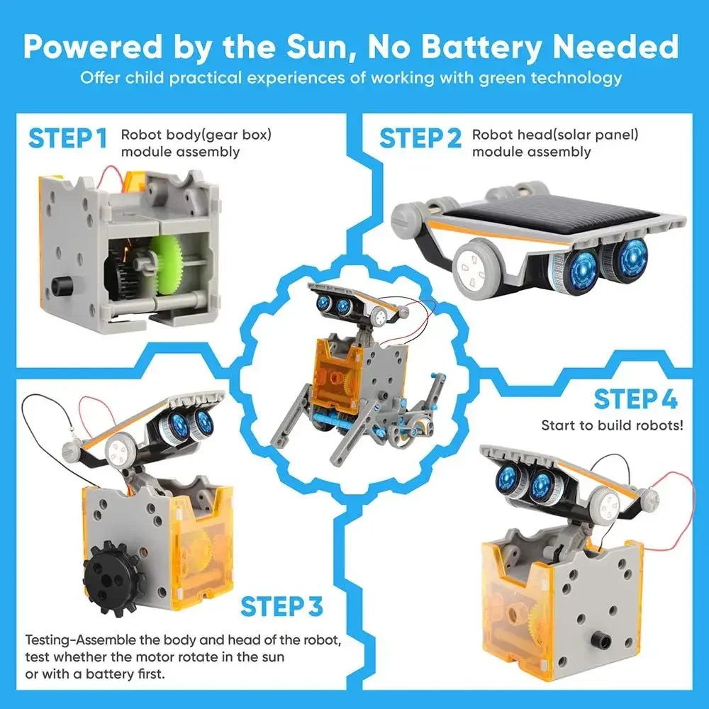 13-in-1 Education Solar Robot  - Science Project Robot 评论和价格