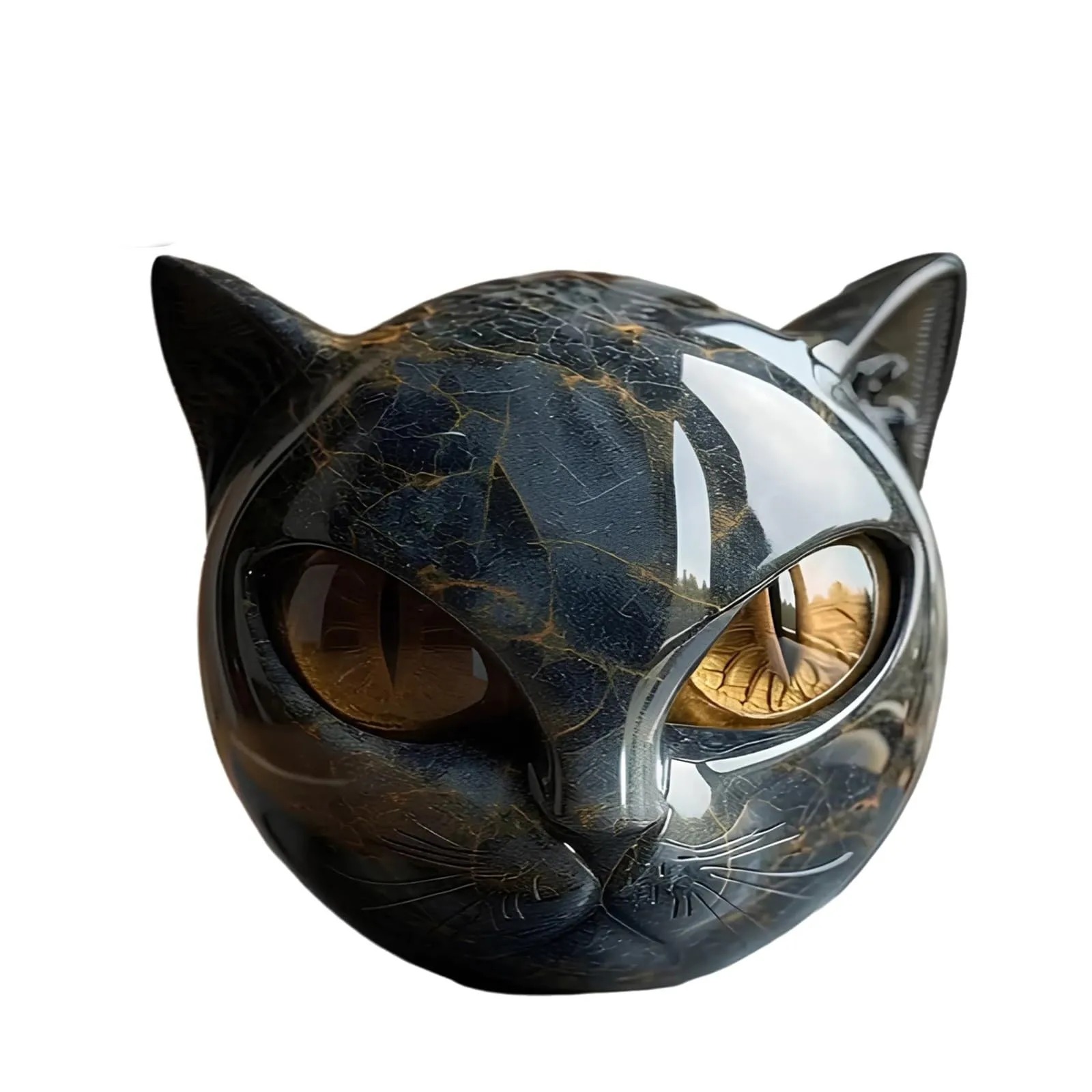 Decorative Black Cat Stone Fig - Newton Cradle Large 评论和价格