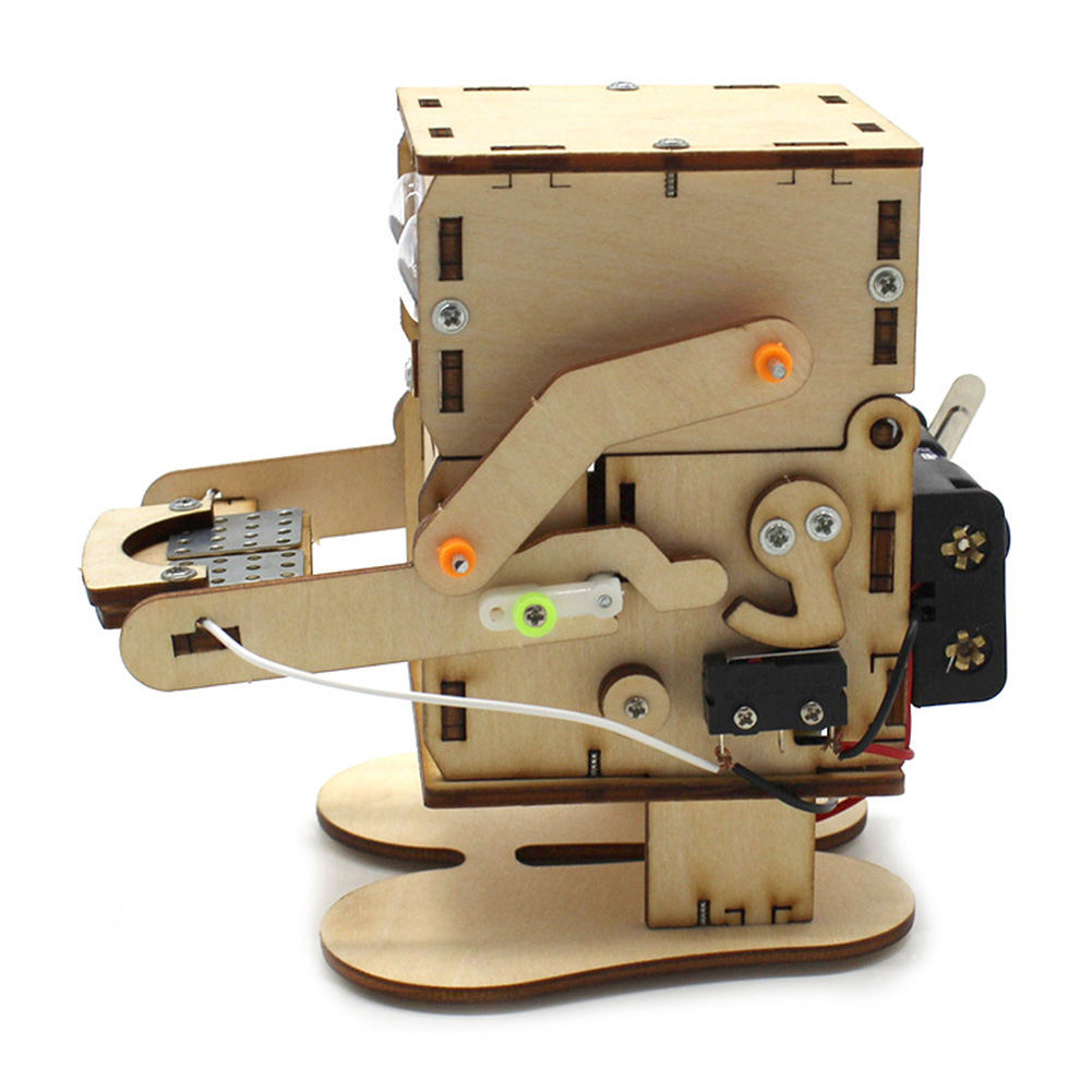 Robot Eating Coin Wood DIY Mod - Science Project Robot 评论和价格
