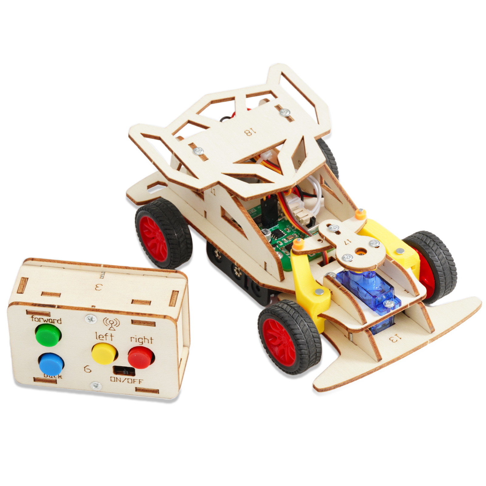 STEM DIY Car Radio Robot Light - Science Project Robot 评论和价格